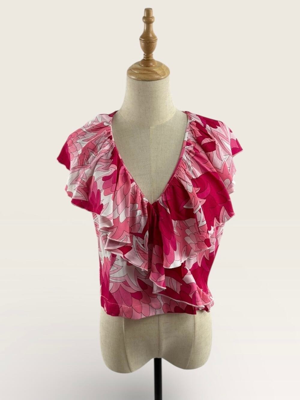 Trina Turk Janis Pink Floral Top, Size 10